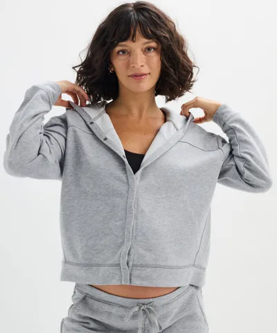 Bump City HATCH: The Zoey Nursing Hoodie (Grey Melange)