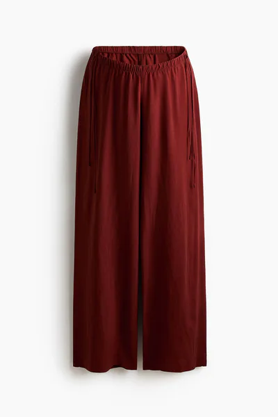 H&M MAMA Linen-Blend Drawstring Pants