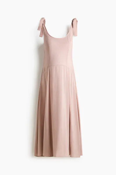 H&M MAMA Nursing Dress with Tie-Top Shoulder Straps