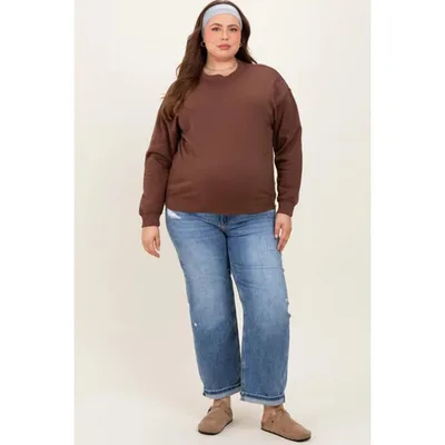 Target Pinkblush Blue Relaxed Cuffed Maternity Plus Ankle Straight Leg Jeans 1X