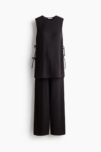 H&M MAMA 2-Piece Crinkled Jersey Set