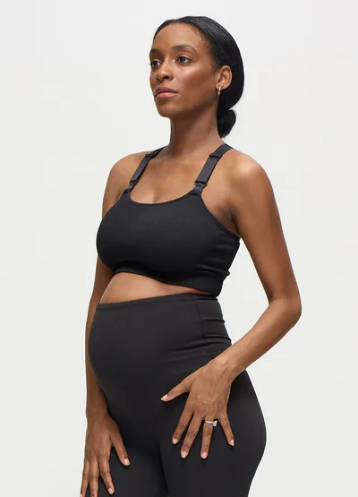 Ingrid & Isabel Seamless Padded Racerback Nursing Sports Bra