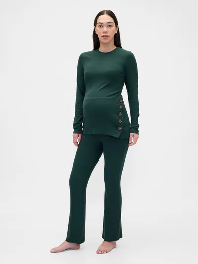 Gap Maternity Modal Rib PJ Set