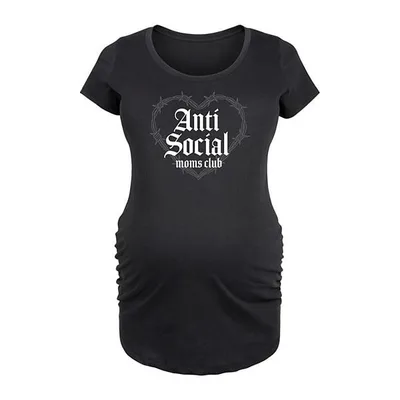 Kohl's Maternity Anti Social Mom Club Graphic Tee