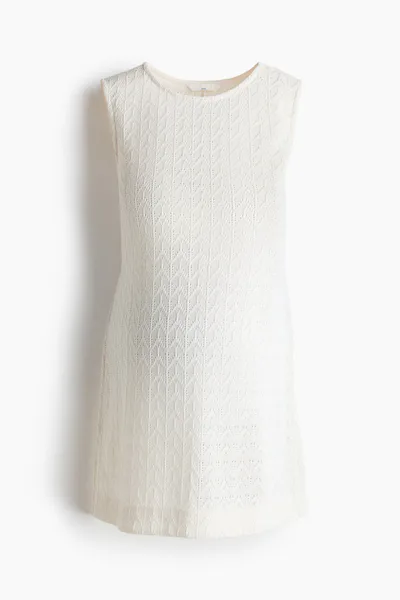 H&M MAMA Pointelle Jersey Top