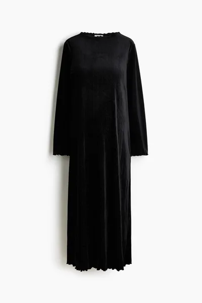 H&M MAMA Glittery Velour Dress