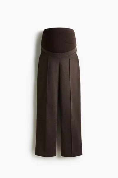 H&M MAMA Crease-Front Pants