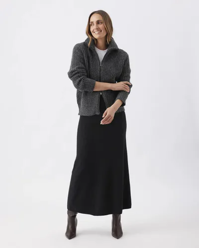 Ripe Maternity Annie Aline Knit Skirt Black
