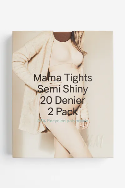 H&M MAMA 2-pack Tights 20 Denier