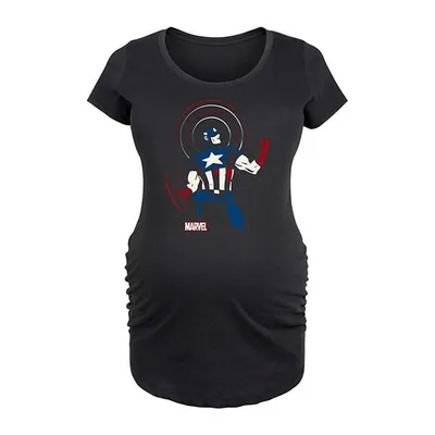 Kohl's Maternity Marvel Captain America Pose Graphic Tee