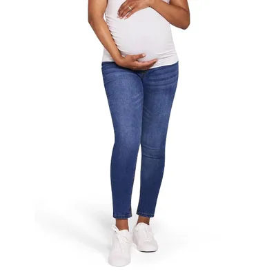 Target Women's Secret Fit Over the Belly Ankle Length Skinny Jeans - Medium Wash - Size: Large - Motherhood Maternity