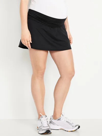 Old Navy Maternity Rollover-Waist StudioSmooth Skort