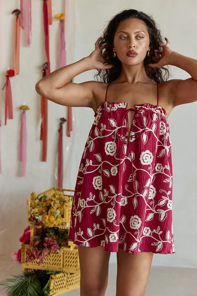 SABO Evelia Dress - Dahlia
