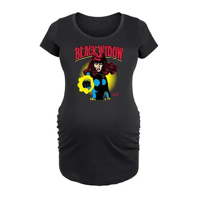 Kohl's Maternity Marvel Black Widow Comic Portrait Graphic Tee
