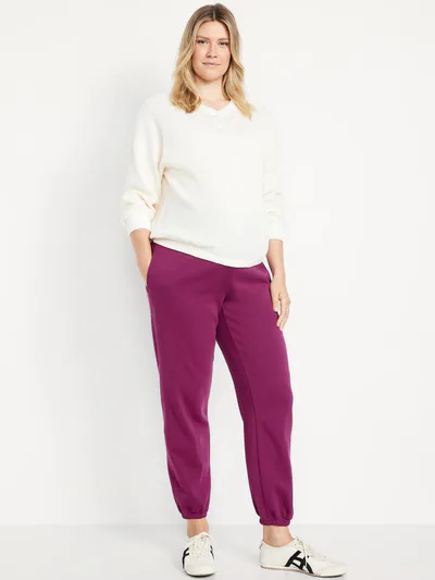 Old Navy Maternity Rollover-Waist Jogger Sweatpants