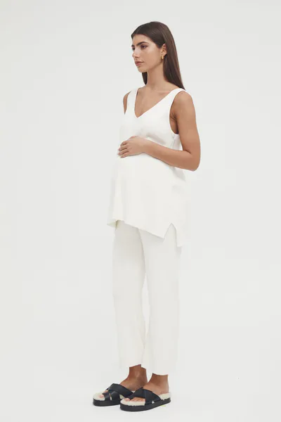 Legoe Heritage Knit Pant (Off White)