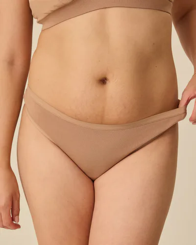 Kindred Bravely SoftStretch Cotton Maternity & Postpartum Thong | Buff
