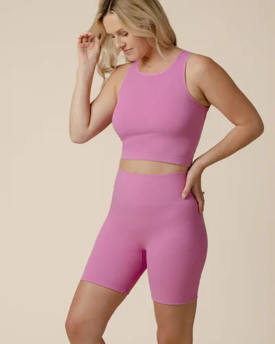 Kindred Bravely Sublime® Bamboo Maternity & Postpartum Bike Short | Soft Fuchsia