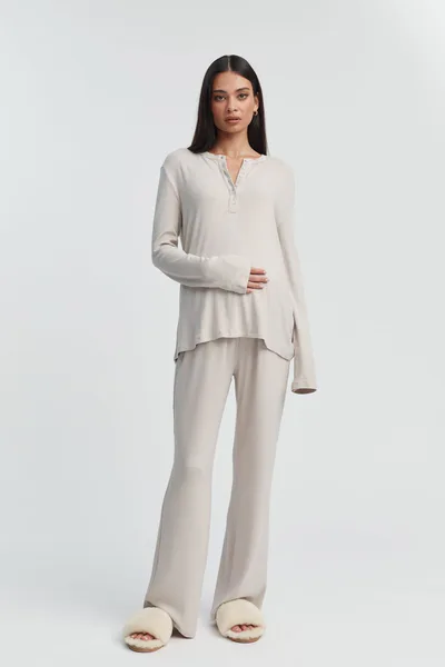 Legoe Heritage Soft Rib Sleep Top (Dune)