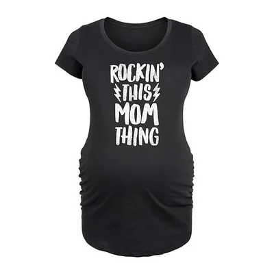 Kohl's Maternity Rockin' This Mom Thing Graphic Tee