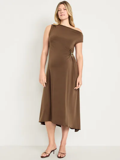Old Navy Maternity Asymmetrical Twist Drape Dress