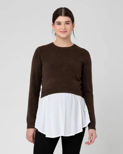 Ripe Maternity Sandy Detachable Nursing Knit  Chocolate
