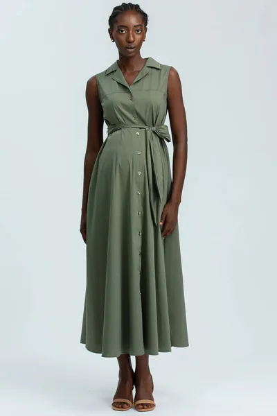 For The Creators The ALBA Thyme Maternity Dress