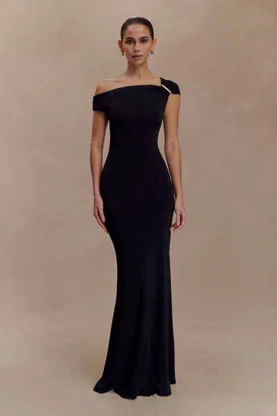MESHKI Kinsley Slinky Maxi Dress With Hardware