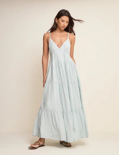 For The Creators Thea Blue Midi Dress
