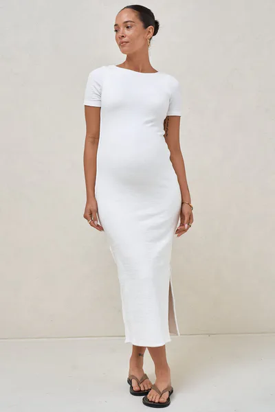 Bae the Label Epitome Short Sleeve Dress - Ivory*