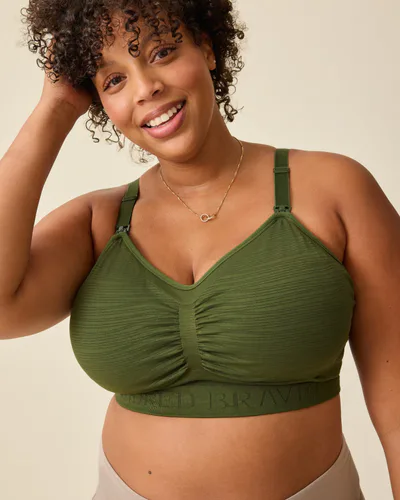 Kindred Bravely Sublime® Hands-Free Pumping & Nursing Bra | Deep Olive