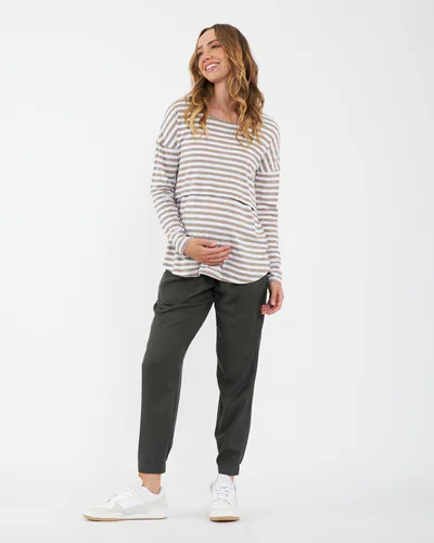 Ripe Maternity Tencel Off Duty Pant Olive