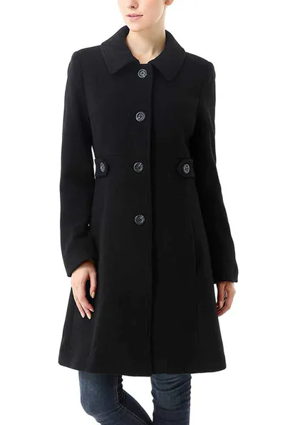 Kimi + Kai Kimi + Kai Women's "Heather" Wool Walking Coat