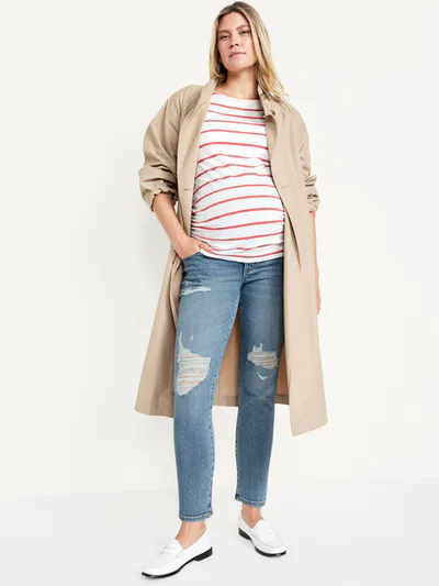 Old Navy Maternity Full-Panel OG Straight Jeans