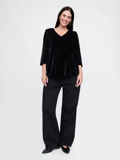 Gap Maternity Velvet Top