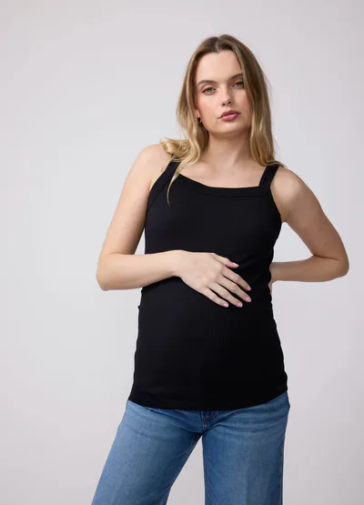 Ingrid & Isabel Seamless Rib Maternity Tank