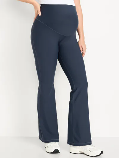 Old Navy Maternity Full-Panel PowerSoft Flare Leggings