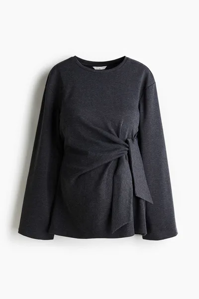 H&M MAMA Tie-Detail Top