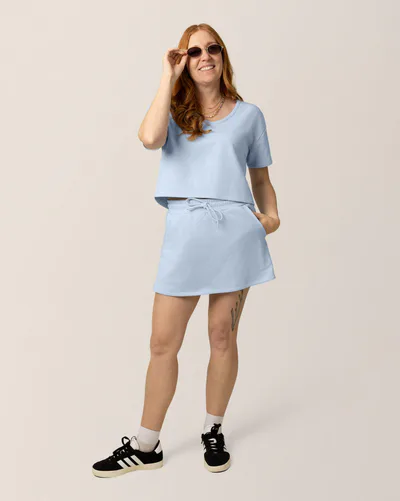 Kindred Bravely French Terry On the Go Skort | French Blue