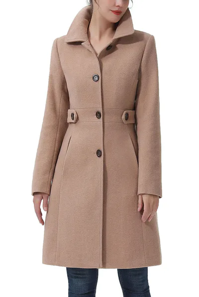 Kimi + Kai Kimi + Kai Women's "Elise" Wool Blend Walking Coat