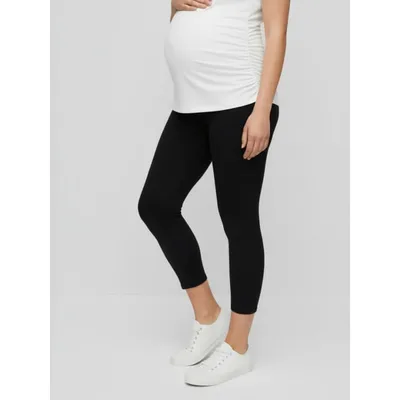 Target Women's Basic Secret Fit Belly Maternity Crop Leggings - Black - Size: Medium - Motherhood Maternity