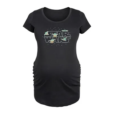 Kohl's Maternity Star Wars The Mandalorian Grogu Logo Graphic Tee