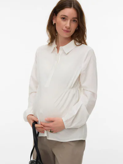 For The Creators Maternity Shirt White