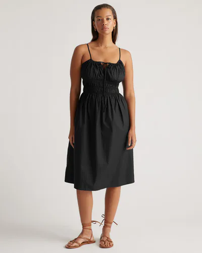 Quince 100% Organic Cotton Keyhole Midi Dress