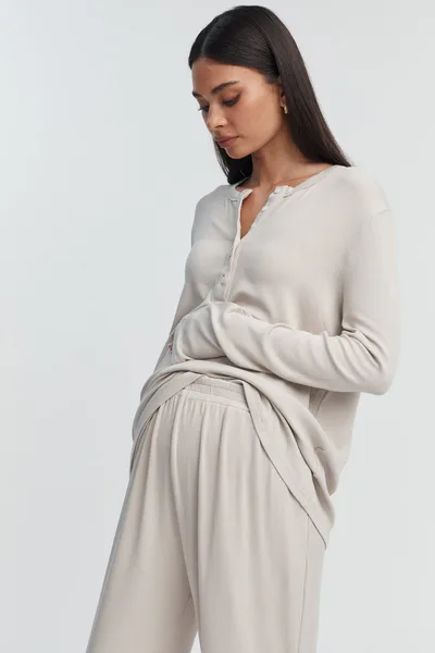 Legoe Heritage Soft Rib Sleep Pant (Dune)