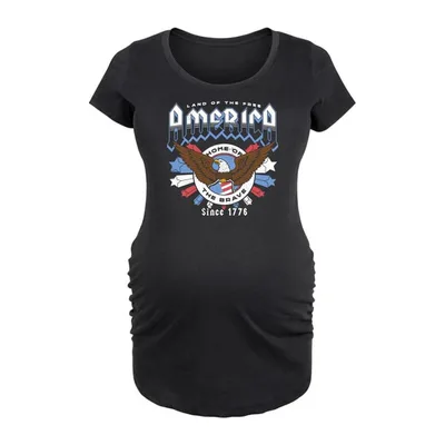 Target Women's Instant Message America Rock Tee - Black - Small