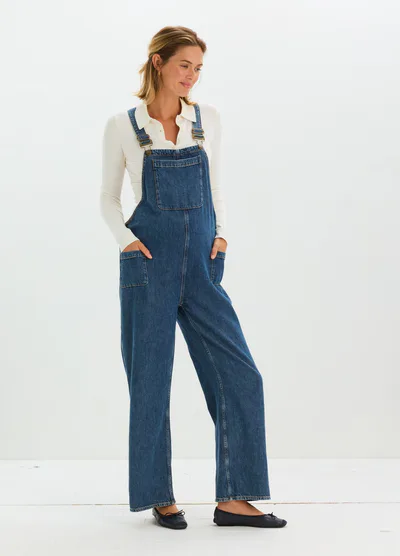 HATCH The Drapey Denim Overall