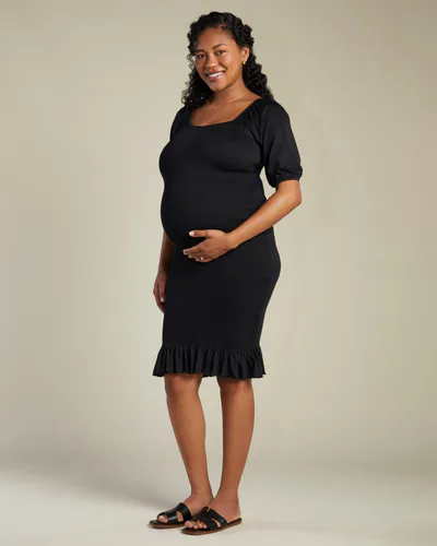 A Pea in the Pod Nest Smocked Midi Dress