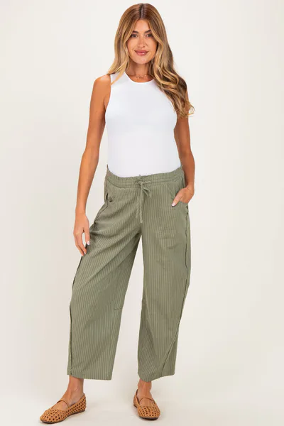 PinkBlush Sage Textured Maternity Pants
