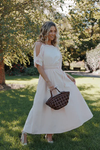 Petal & Pup Nellie Midi Dress - Petal Pink